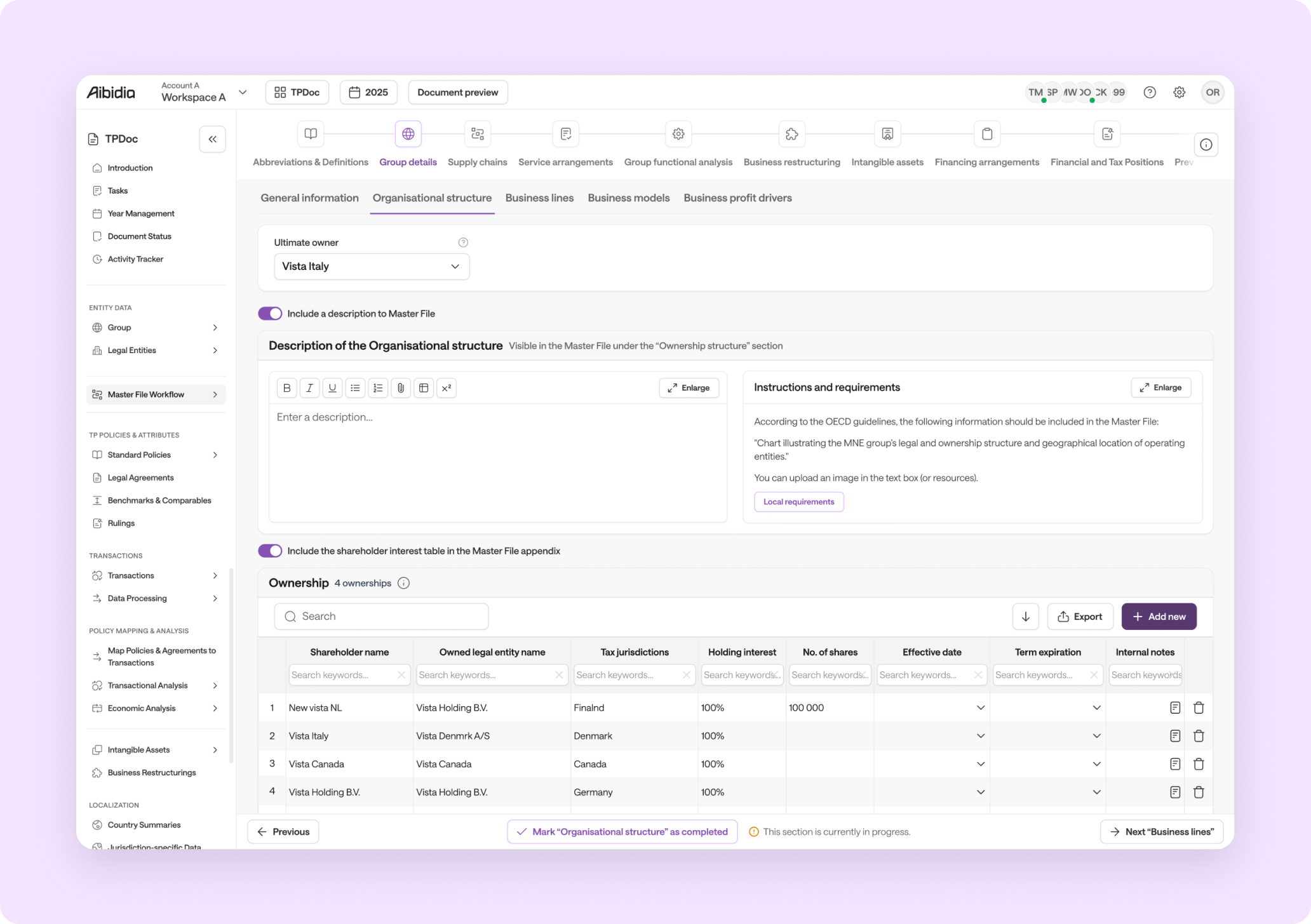 Master File Workflow